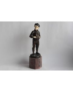 Bronze Chryséléphantine Max LINDENBERG Garçon