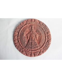 Médaillon religieux terre cuite Jésus Musée Krahuletz Eggenburg