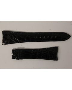 Bracelet montre Universal Genève croco noir 23 mm