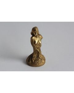 LOISEAU-ROUSSEAU Sceau bronze Femme Art Nouveau