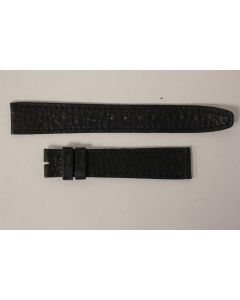 HIRSCH Bracelet pour montre cuir noir 16 mm