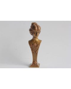 Sceau bronze Buste Femme Art Nouveau