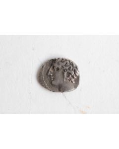 Monnaie Gauloise argent  MASSALIA - MARSEILLE Obole MA, tête à gauche