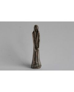 Sceau bronze argenté Femme Art Nouveau