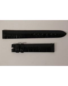 Bracelet montre Universal Genève croco noir 15 mm