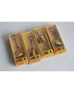 Brawa 4 accessoires ferroviaire lampadaire n°1535