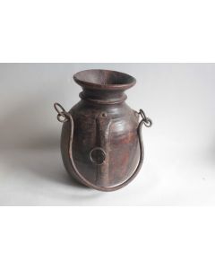 Ancien Pot à lait bois Inde Népal