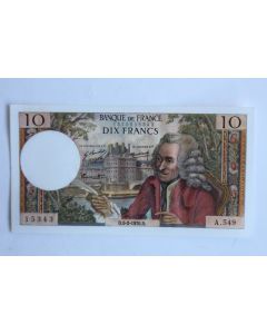 Billet 10 Francs Voltaire type 1963 France 05-02-1970