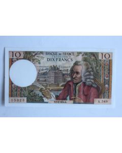 Billet 10 Francs Voltaire type 1963 France 05-02-1970