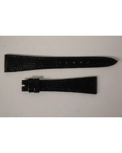 Bracelet montre Universal Genève lézard noir 16 mm
