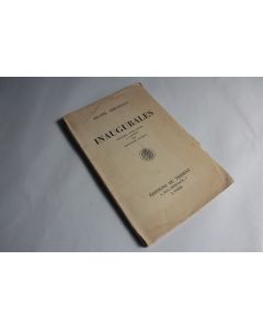 Livre Inaugurales Hilaire Theurillat 1938
