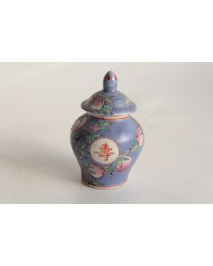 Petit pot à gingembre porcelaine émaillée Chine