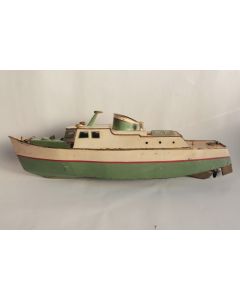 Ancien jouet Bateau à vapeur tôle