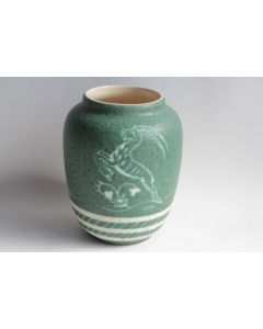 Vase céramique Gazelles Gmundner Keramik Autriche