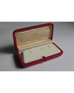 LOMBARD Écrin pour bijoux cuir rouge