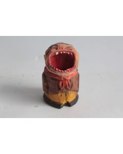 Porte cure dents anthropomorphe bois sculpté