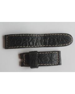 Bracelet montre Germano & Walter croco noir 23 mm