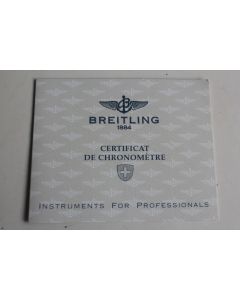 BREITLING Certificat chronomètre Montbrillant or rose