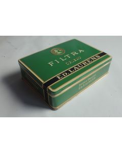 Boîte à cigarettes tôle lithographiée ED. LAURENS Vert Filtra Orient