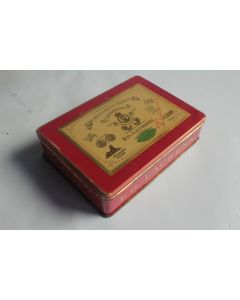 Boîte à cigarettes tôle lithographiée ED. LAURENS Rouge Khédive Suisse