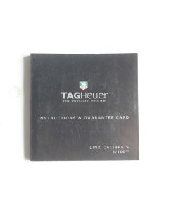 TAG HEUER livret notice montre Link calibre S 1/100th