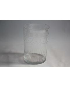Gobelet cristal gravé XIXe siècle