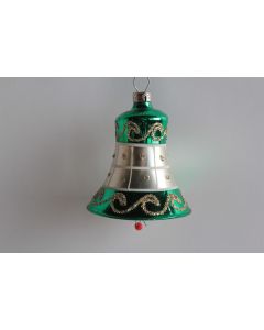 Ancienne Décoration Noël verre Cloche