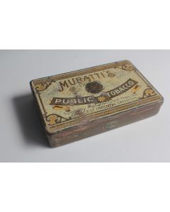 Boîte à Cigarettes tôle Muratti's public tobacco