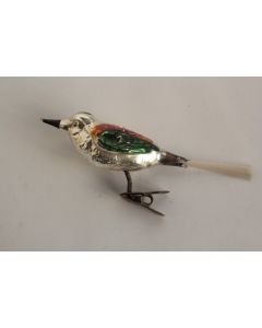 Ancienne Décoration Noël verre Oiseaux