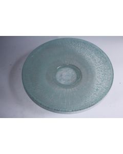 DAUM NANCY France Art déco grande coupe plate sur talon