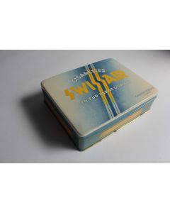 Boîte à Cigarettes tôle Swissair pur tabac d'orient Vautier