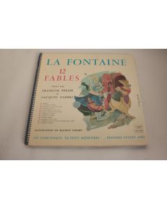 Vinyle 33T La fontaine 12 fables Francois périer et jacques Fabri ALB 304