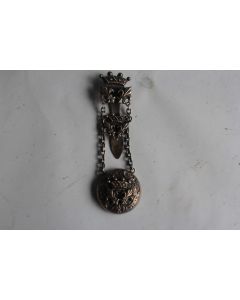 Clavet de Châtelaine Porte montre Fleur de lys Couronne de Baron