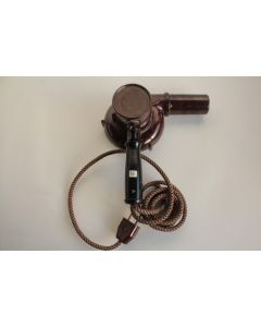 Ancien Sèche cheveux Solis bakélite marron 1970