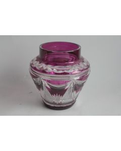 VAL ST LAMBERT Vase cristal taillé Alexandra