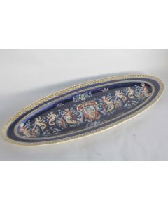 Plat à poisson faïence GIEN Renaissance