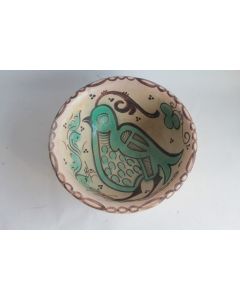 Coupe céramique Oiseau Artesà Manises Espagne