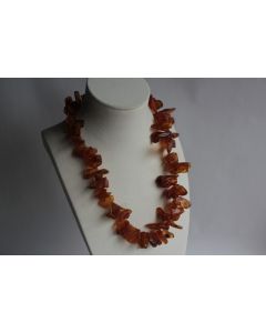 Collier ambre brut
