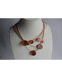 Collier fantaisie design acétate