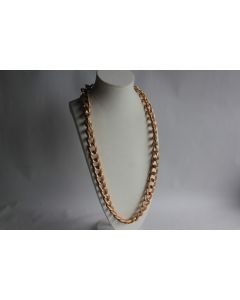 Collier sautoir design gros maillons doré