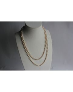 Collier sautoir perles de culture et or