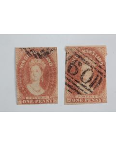 Timbres Colonie anglaise Tasmanie Victoria one penny 1857-1860