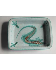 Plat céramique Poisson Anguille Humbert Pittari Vallauris