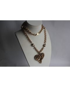 Collier sautoir vintage cœur Margherita Buonanno Italie