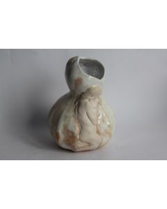 Alfred FINOT Vase gourde La Soif céramique GENTIL-BOURDET Femme nue