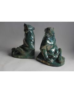 Ours Serre-livres grès flammé Rambervillers Alphonse Cytère
