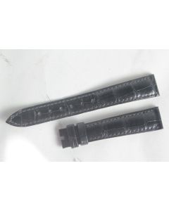 PATEK PHILIPPE Bracelet montre cuir noir 17 mm