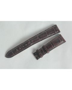 PATEK PHILIPPE Bracelet montre cuir marron 18 mm