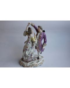 Statuette porcelaine de PARIS SAMSON couple de danseurs