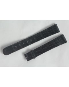 PATEK PHILIPPE Bracelet montre cuir noir 17 mm